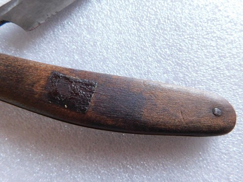 Old Hand Made Straight Razor w/Wood Handle - Picture 7 of 10