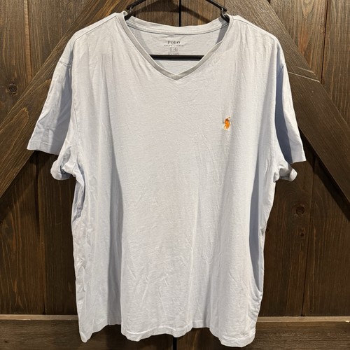 Polo Ralph Lauren T-shirt Men’s Size L Light Blue 100% Cotton