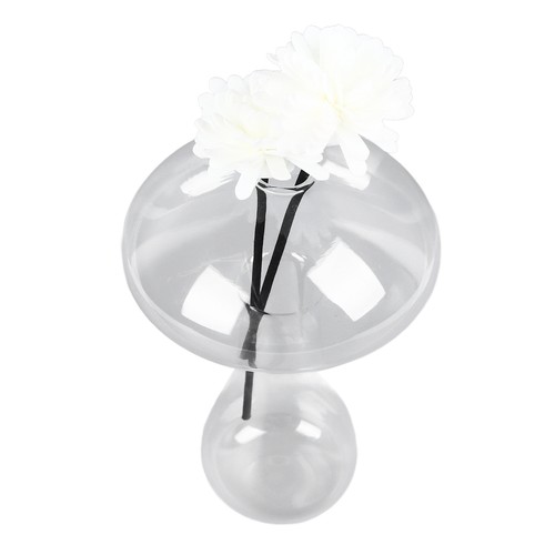 Transparent Large Size Mushroom-Shaped Glass Hydroponic Vase Cute - Picture 13 of 24