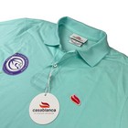 New Casablanca Men's Equestrian Palm Beach S/S Polo Shirt Light Teal • Medium