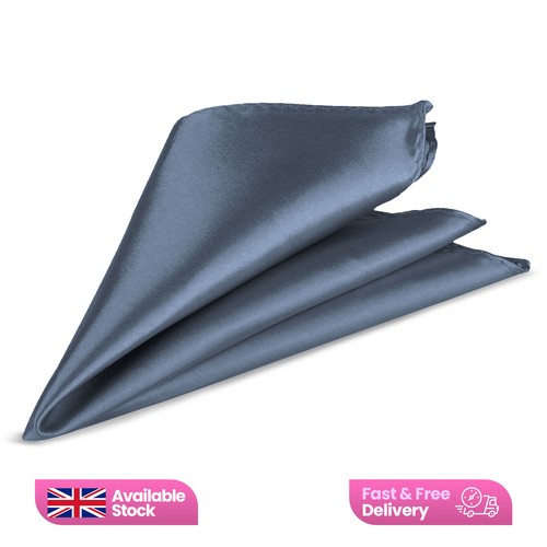 23cm Uni Satin Einstecktuch Seide Taschentuch Einstecktuch Herren für Hochzeit Anzug - Bild 194 von 325