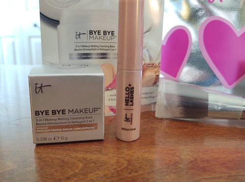 It Cosmetics Radiance Ombre Blush & Blush Brush Zipper Pouch Bye Bye Makeup - Picture 2 of 7