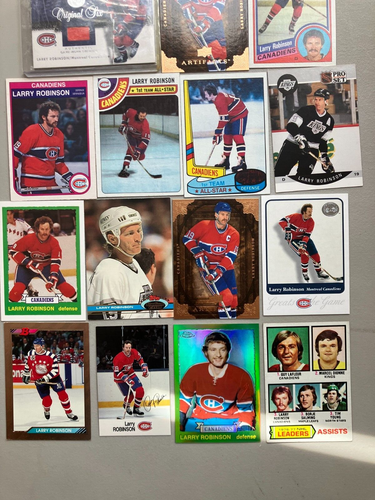 Larry Robinson Montreal Canadiens Original Six Jersey Card  (15 Cards Inserts ) - Picture 3 of 3