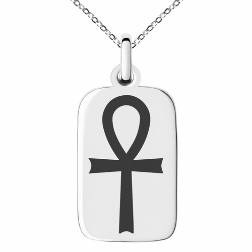 Edelstahl Ägyptisches Ankh Kreuz Symbol Charm Halskette oder Schlüsselanhänger - Bild 6 von 25