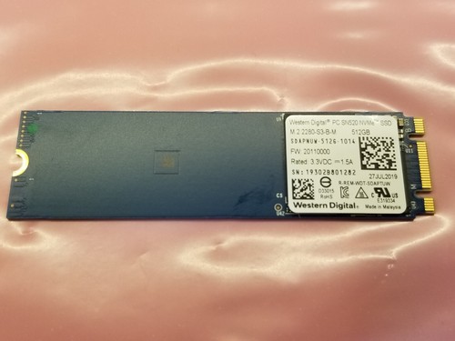 WD Western Digital 512GB M.2 2280 NVMe SSD Solid State Drive SDAPNUW-512G-1014 - Afbeelding 1 van 6