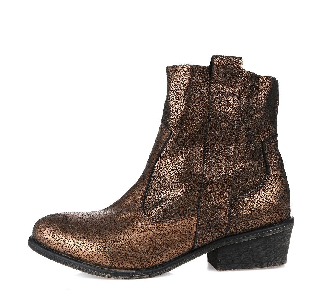 -Damenschuhe CHARLES BY CHARLES DAVID gold Leder short pull on boots sz. 7 NEU -Damenschuhe CHARLES BY CHARLES DAVID gold Leder short pull on boots sz. 7 NEU