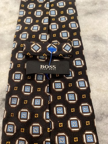 BOSS Hugo Boss Silk Tie Made In Italy - Picture 2 of 4