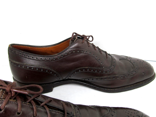 Church's English Shoes Mens Henley Brown Leather Wingtip Oxfords US 10.5 UK 9.5 - Picture 9 of 20