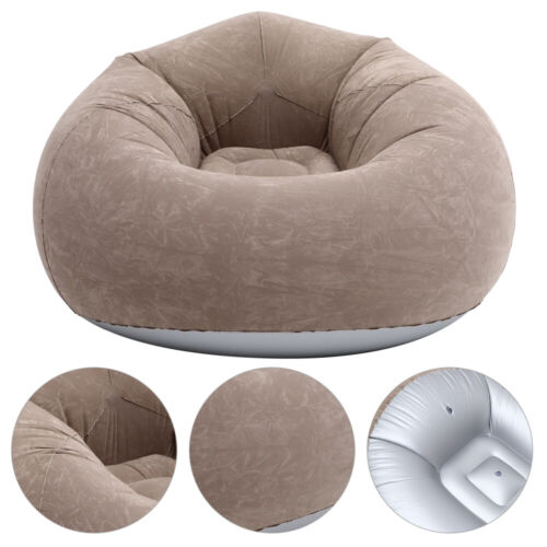1 Set Bean Bag, Sofa, Lounger, Flocking, PVC, Lazy, Inflatable Sofa, Couch,