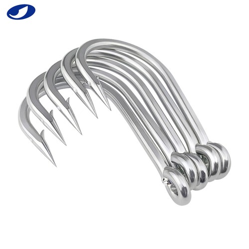 OCEAN CAT Classic Stainless Steel Barbed Circle Trolling Fishing Hooks - Picture 7 of 14