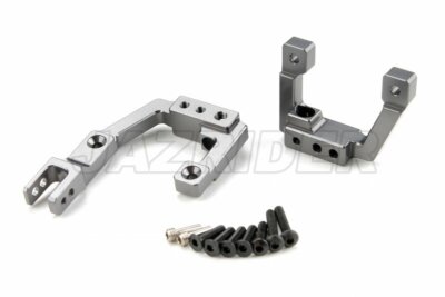 Set For Axial SCX10 II Silver Jazrider Aluminum Rear Shock Tower Mount Hoops Set For Axial SCX10 II Silver Jazrider Aluminum Rear Shock Tower Mount Hoops
