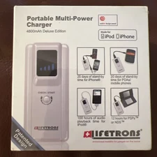 NEW Lifetrons Portable Multi-Power Charger External Power Bank 4800mAh (LT-025)