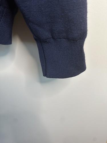 FAIRWAY & GREENE Signature Italian Merino Navy Sweater XL 1/4 ZIP Golf Pullover - Picture 5 of 10