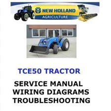 NEW HOLLAND TCE50 TRACTOR MANUAL ENGINE SHOP SERVICE  REPAIR PDF