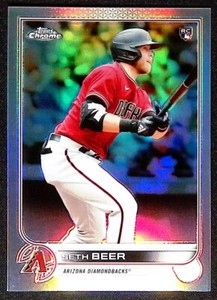 Seth Beer - 2022 Topps Chrome #186 Refractor - Rookie Card - Diamondbacks