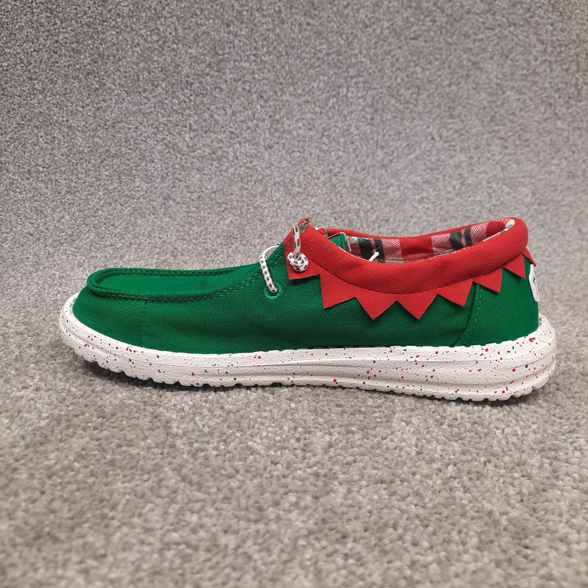 Hey Dude Mens  Loafers - White, Green, and Orange Hey Dude - Brandclub - Hey Dude Men main image 4