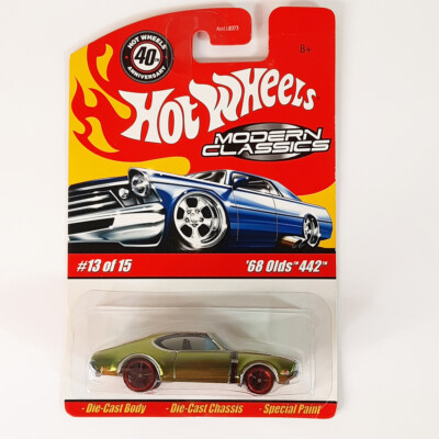 Hot Wheels Modern Classics 68 OLDS 442+Protector GREEN | eBay