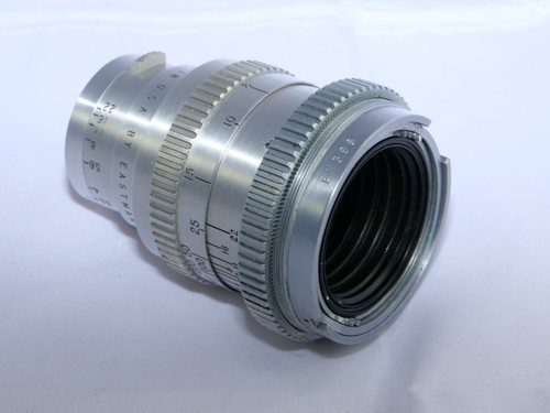 Kodak EKTRA  Ektar 90mm f/3.5 telephoto lens. BOX. Aluminum Case. Hood. Cap - Picture 19 of 20