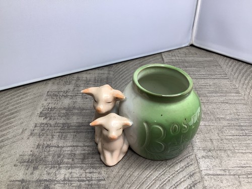 Antique Double Pink Pig German Porcelain Figure Boston Baked Beans Pot #4 - Picture 2 of 12