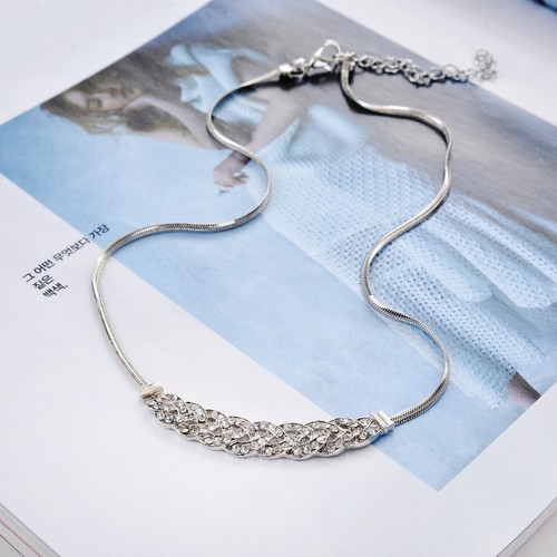 Collar colgante plata oro cristal diamante collar declaración joyería de moda - Imagen 7 de 9