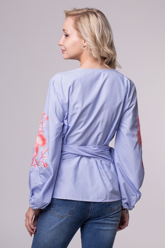 NEW  INC International Concepts Women's Embroidered Wrap Top Size XL - Picture 4 of 5