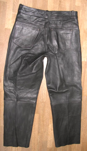 Strong: Damen- Motorcycle - Leather Jeans / Biker Leather Pants IN Black Size - Picture 1 of 4