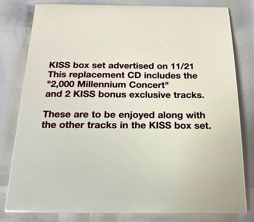 KISS ALIVE! 1975-2000 Box Set SEALED Millennium Replacement CD Vintage Aucoin - Picture 7 of 13