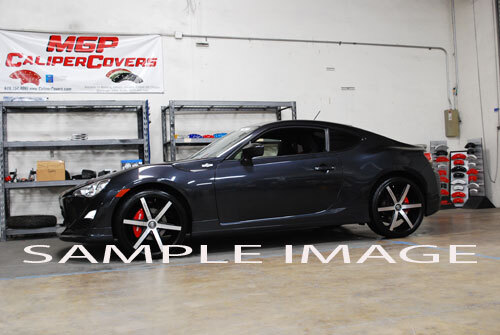 2008-2012 Honda "Accord" 4 Cyl Front + Rear Yellow MGP Brake Disc Caliper Covers - Picture 10 of 10