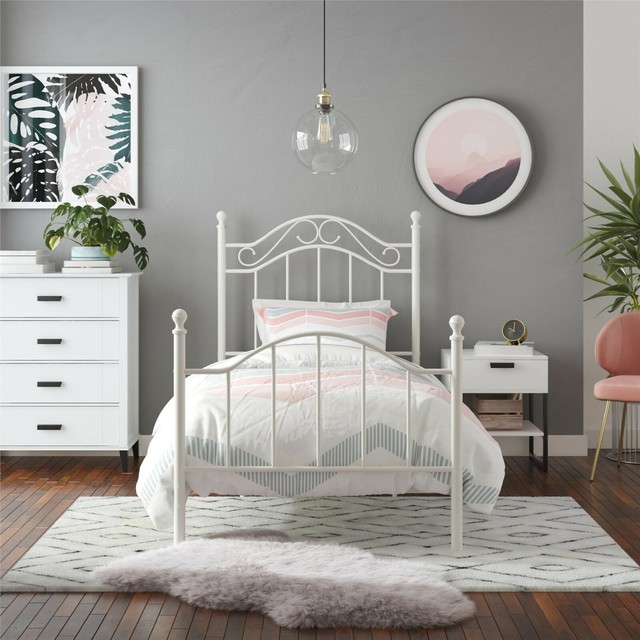White Double Metal Bed Frame Uk at Tyrone Harris blog