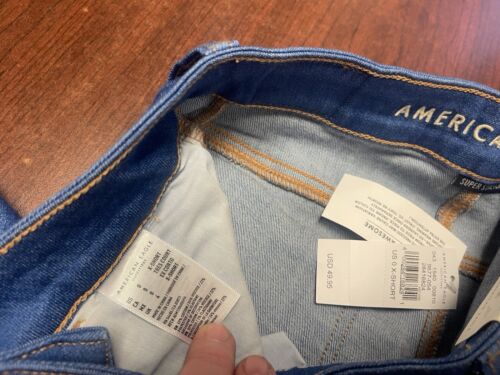 American Eagle High Rise Super Stretch Women’s Size 0X25 Zip Fly Jegging New Tag - Picture 18 of 19