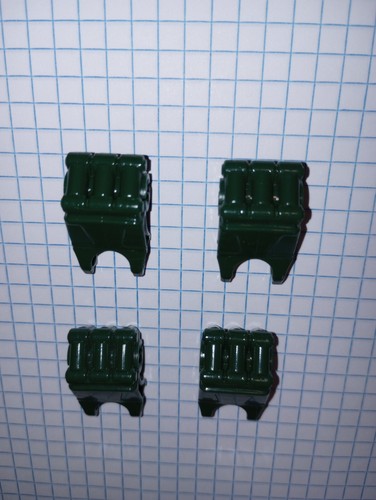 4 Dark Green Bionicle Lego 64251 Hero Factory Fist with Axle Hole - 3 fingers - Picture 2 of 24