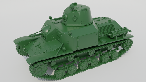 Tankette Tipo 92 Jyu-Sokosha (temprano) - Ejército Japonés - Escala 28mm - wargame3d - Imagen 5 de 5