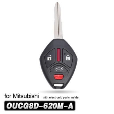 2-Pack Replacement Key Fob For 2007-2012 Mitsubishi Eclipse (OUCG8D-620M-A)