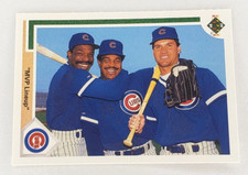 1991 Upper Deck Baseball MVP Lineup #725 Ryne Sandberg Andre Dawson Bell Cubs