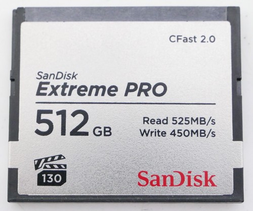 SanDisk CompactFlash-Card Extreme Pro CFast 2.0 512 GB, Übertragung bis 525 MB/s