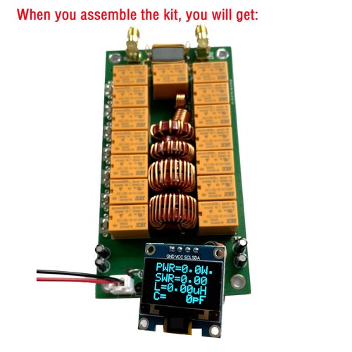 Malahit ATU-100 DIY Kits 1.8-50MHz Automatic Antenna Tuner 0.96OLED 3.2version - Picture 3 of 5