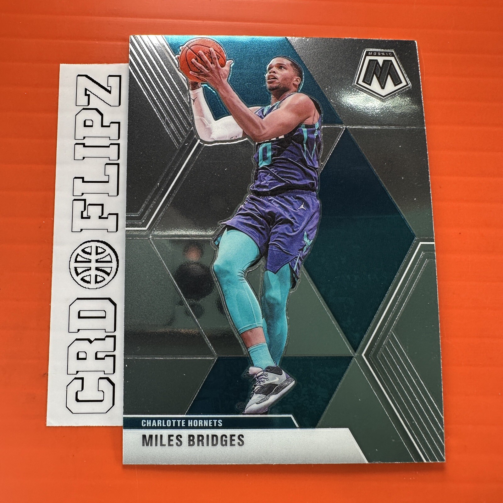 2019-20 Pnaini Mosaic Silver Prizm SP #82 Miles Bridges Charlotte Hornets