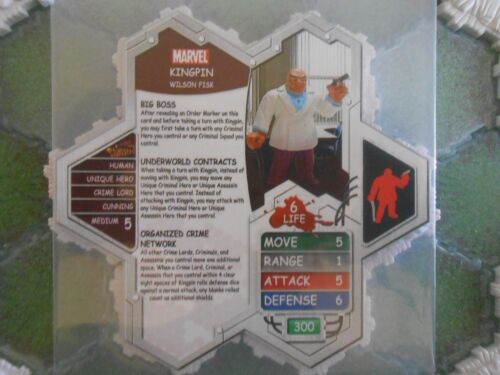 Heroscape Custom Kingpin Dbl Sided Card & Fig Marvel Daredevil Hand Spiderverse - Picture 2 of 3