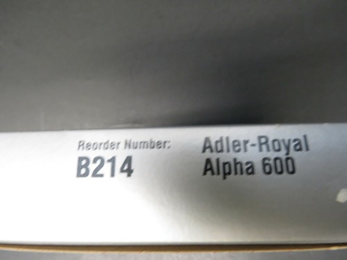 Typewriter Ribbon Adler/Royal Nukote Alpha 600 Reorder Number B214 - Picture 2 of 4