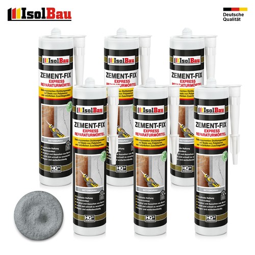 Zement-Fix Reparaturmörtel 1-48 x 300ml Betongrau Zementgrau Dunkelgrau Express - Afbeelding 22 van 48