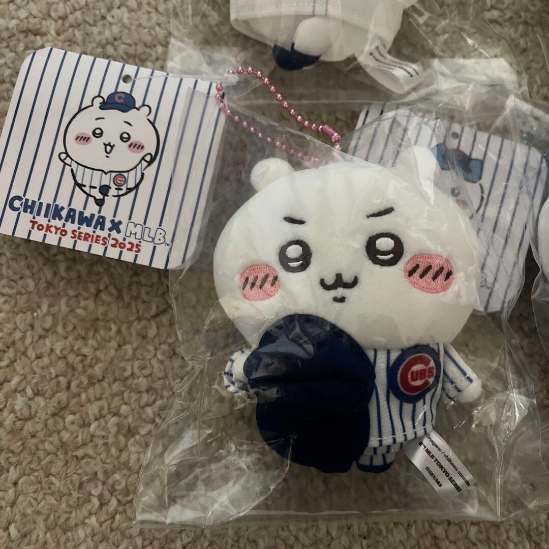 Chiikawa MLB TOKYO 2025 Dodgers Hachiware Usagi Plush Doll