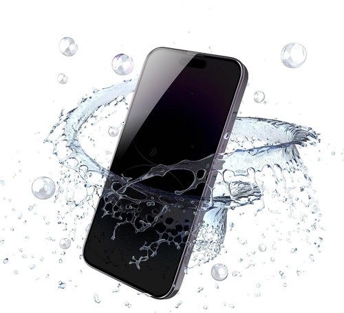 2x iPhone 13 14 Pro Max/Plus Panzerfolie Echtglas Klar/Privacy +Anbringhilfe - Bild 5 von 23