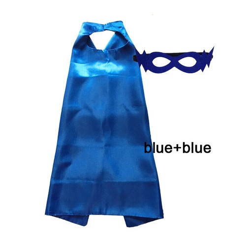 Superhero Capes with Mask REVERSIBLE Two Colored Child Cape Birthday Party Favor - Picture 9 of 44