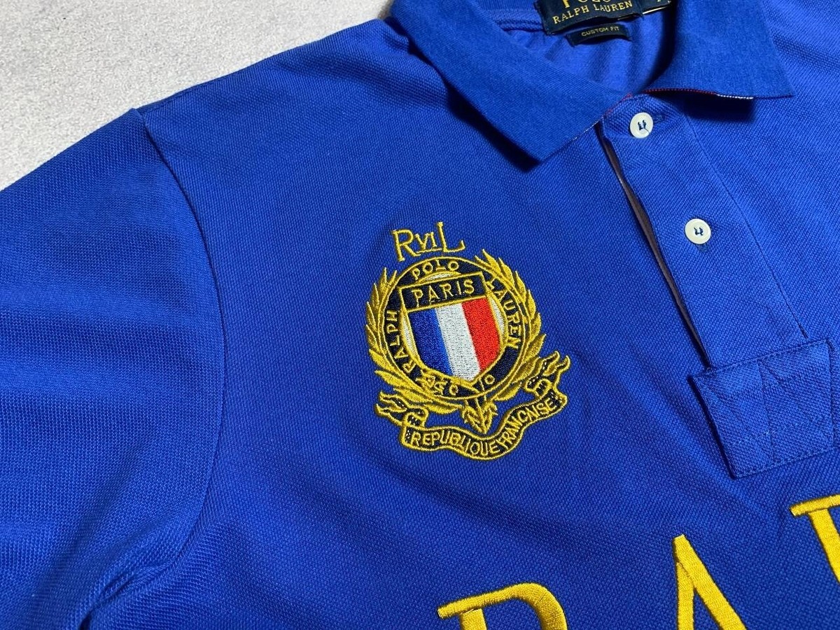 トップス Polo Ralph Lauren Chief Keef Blue France Vintage Polo Ralph Lauren Chief Keef Big Pony Polo Shirt