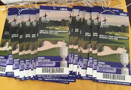 Lot Of (2)2009 U.S. Open Weds June 17 Bethpage State Park Unused Tickets - Picture 1 of 4