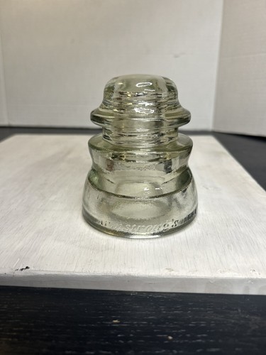 Gorgeous Pristine Vintage Armstrong DP1 48 56 Glass Insulator Crystal Clear ! - Picture 11 of 21
