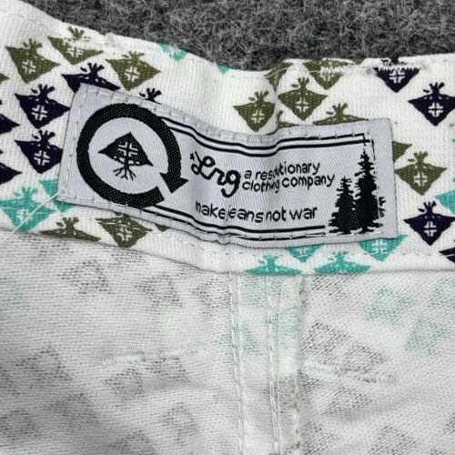 LRG Lifted Research Group Shorts Mens 34 White Trees Cargo Baggy Skater Hip Hop - Picture 7 of 13