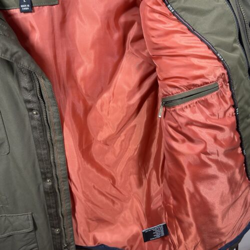 London Fog Functional Outdoor Gear 3 In 1 Coat Size L Olive New With Tags - Picture 9 of 20
