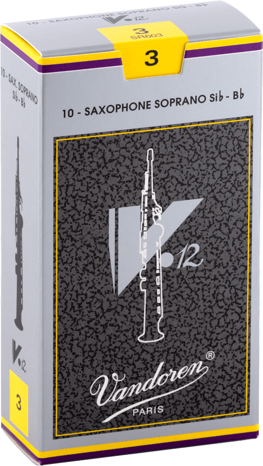 Anches Vandoren Java Pour Saxophone Soprano - Force 3 - Paquet De 10 - Pour Jazz, Musique Populaire - 10
