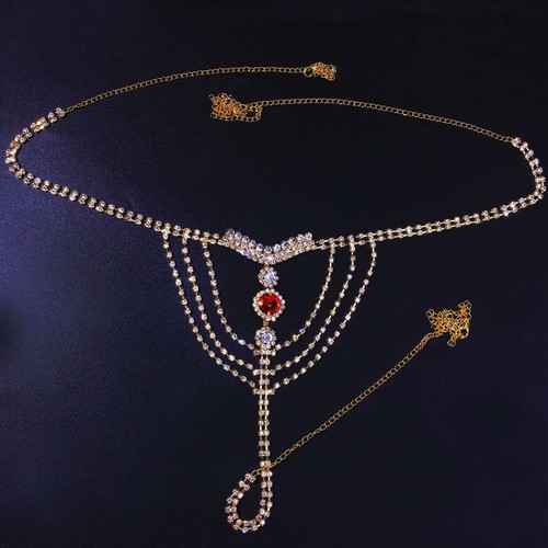 Non Piercing Nipple Chain Nipple Rings Crystal Rhinestone Necklace to Nipple - Picture 10 of 12